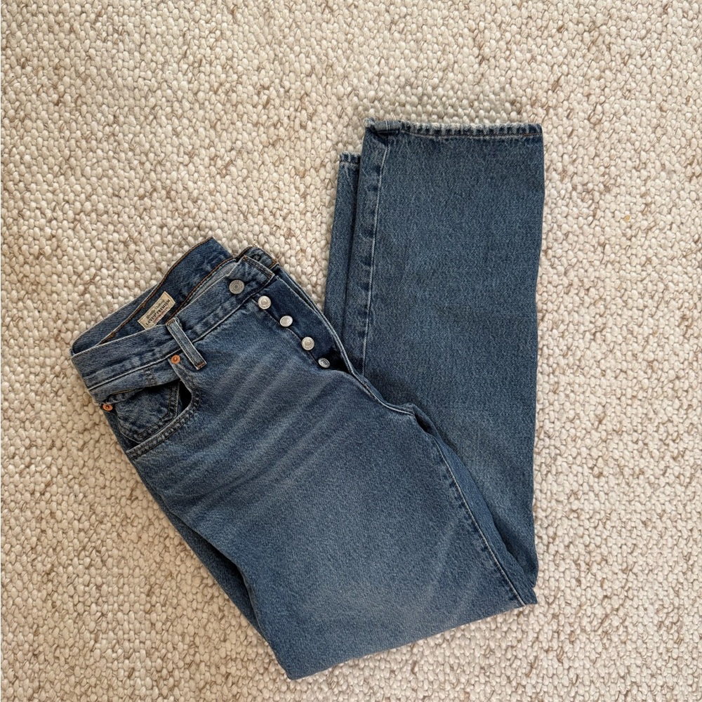 Levi's Straight Leg Blue Jeans